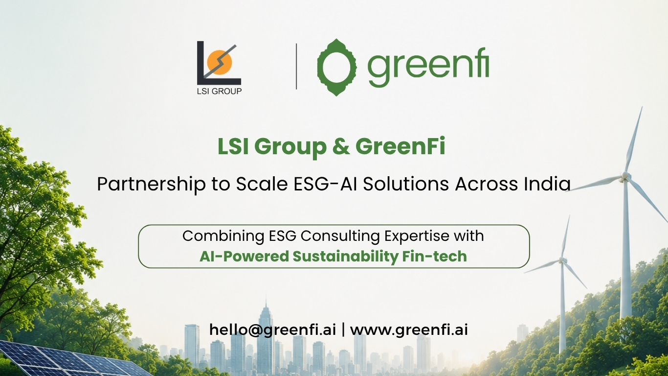 LSI Engineering & Consultants Limited and GreenFi Announce Strategic Partnership to Scale ESG-AI Solutions Across India